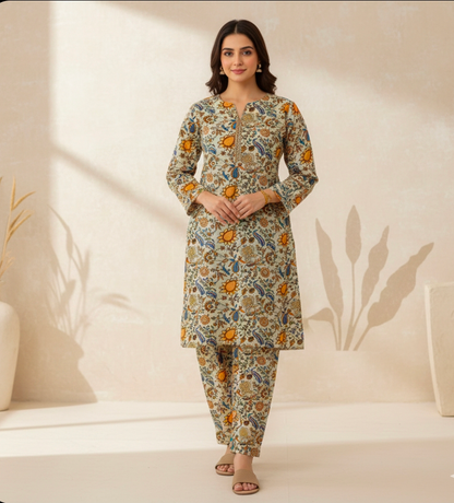 Luxury Branded Khaddar 2-Piece | Premium Winter Fabric
