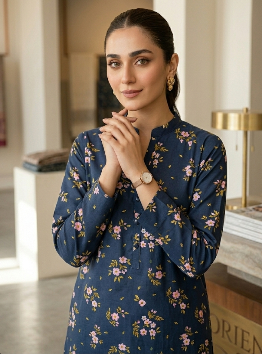 Orient Allover Printed Lawn 2-Piece Suit (Orignal)