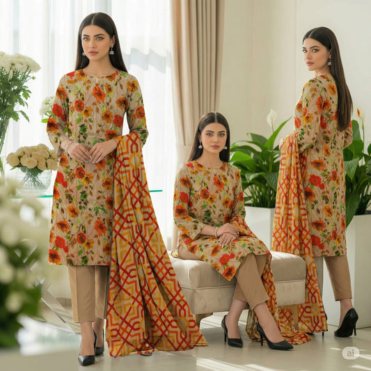 Premium Lawn 3-Piece