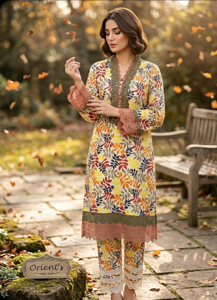 Orient Allover Printed Lawn 2-Piece Suit (Orignal)