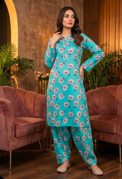 Luxury Branded Khaddar 2-Piece | Premium Winter Fabric