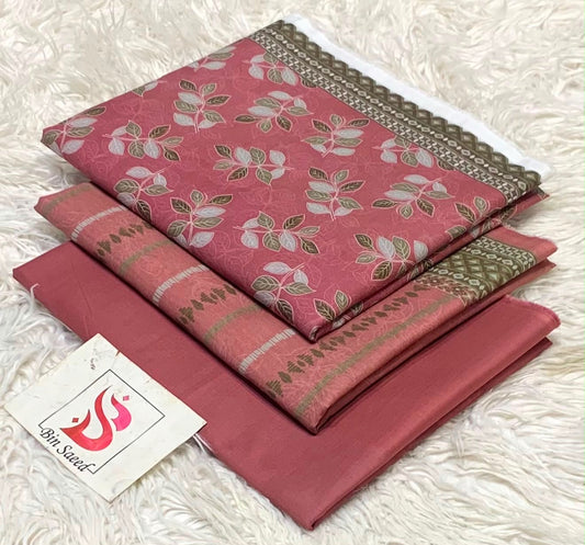 Bin Saeed Lawn 3Pcs (100% Original)