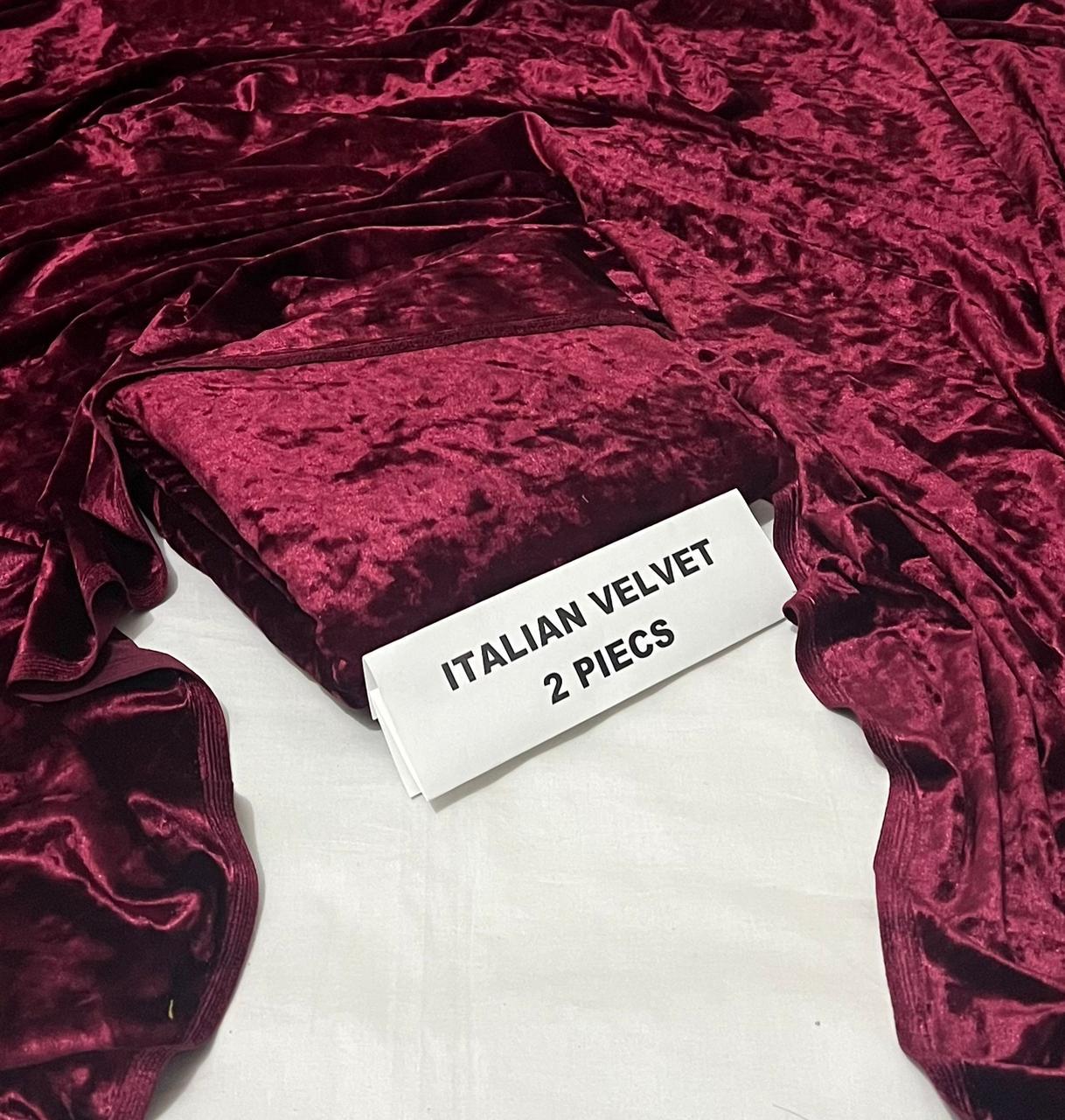 Imported italian Velvet 2 piece Original Collection