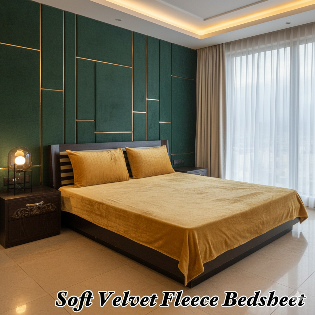 Soft Velvet Fleece Bedsheet