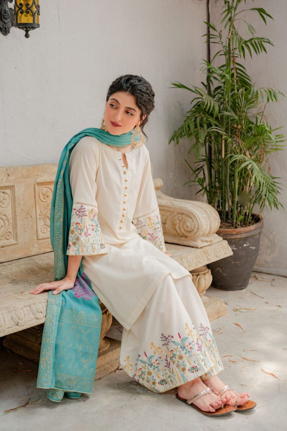 Asling Dhanak 3p with wool shawl