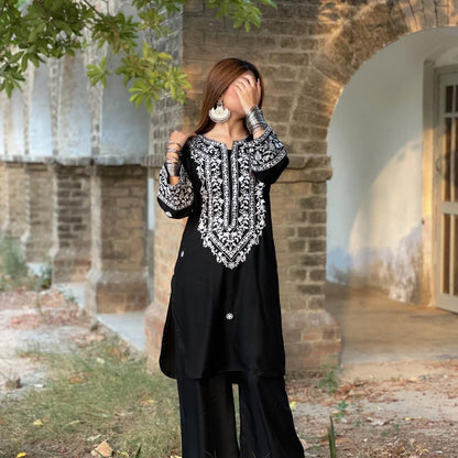 Winter 2p embroidered shirt and trouser
