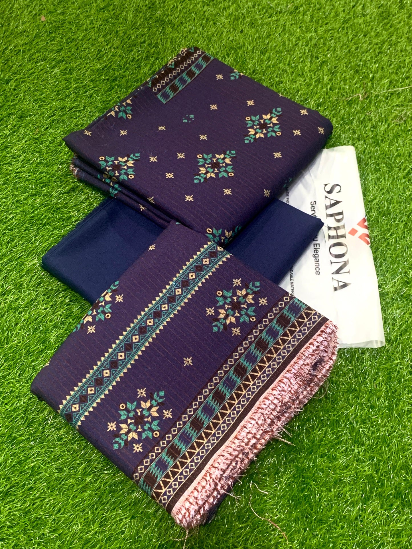 Original saphona Brand Bana Doria Dhanak 3p