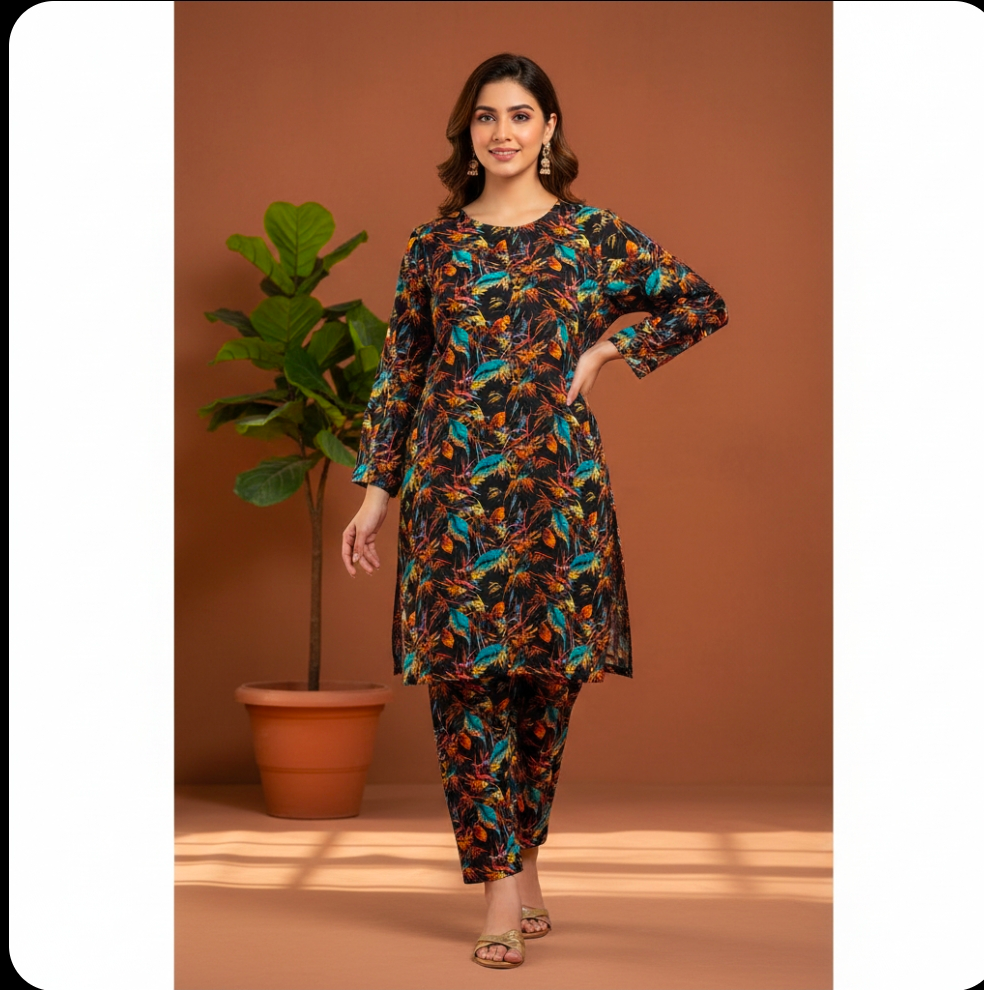 Luxury Branded Khaddar 2-Piece | Premium Winter Fabric