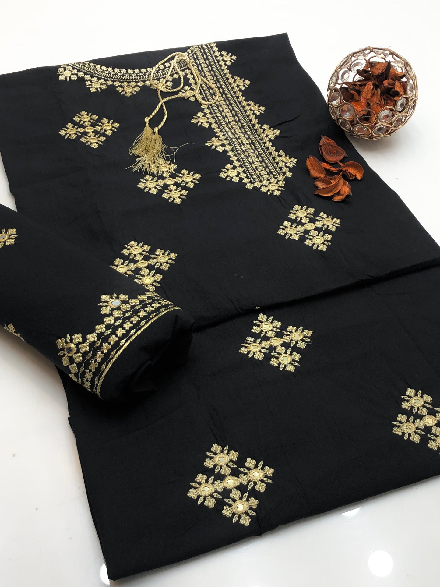 Winter 2p embroidered shirt and trouser