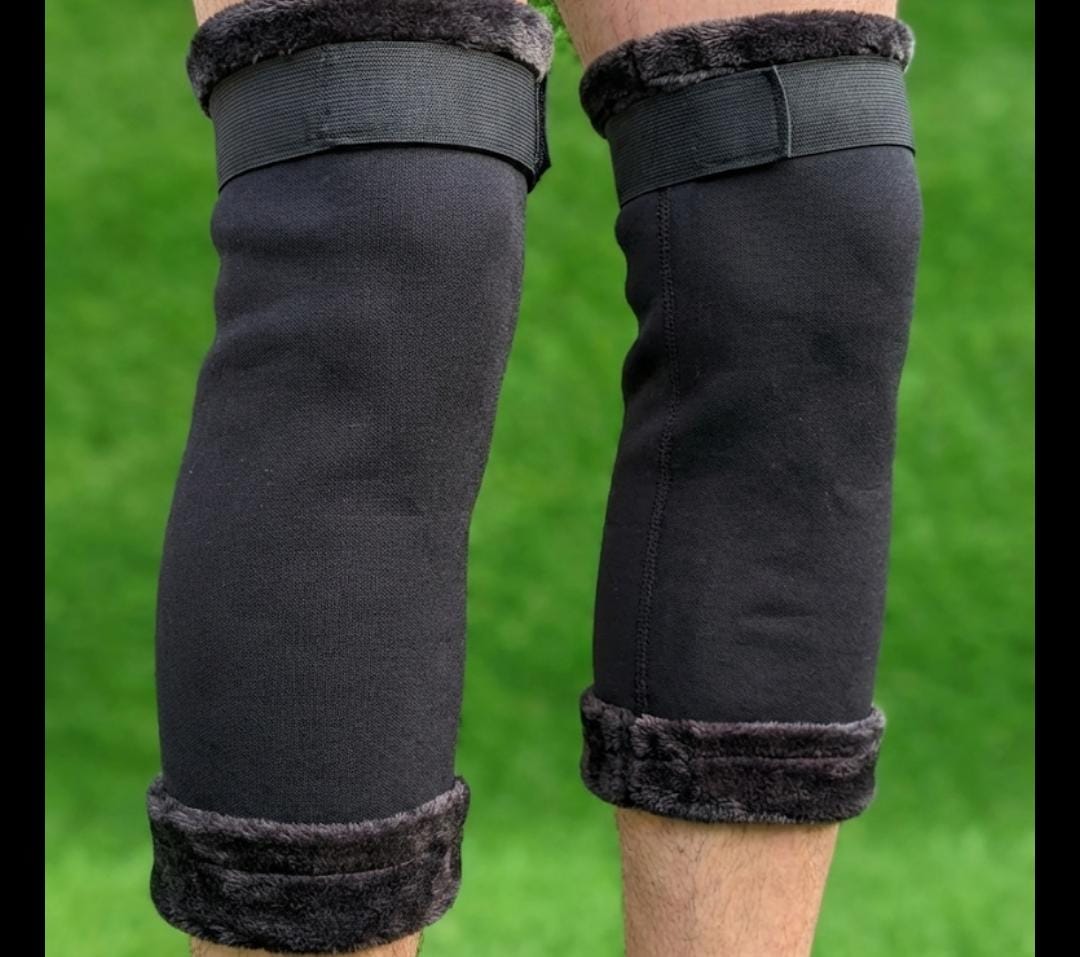 Woolen Knee & Leg Warmer for Men & Women, Pain Relief, Unisex with strap