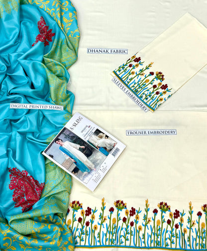 Asling Dhanak 3p with wool shawl