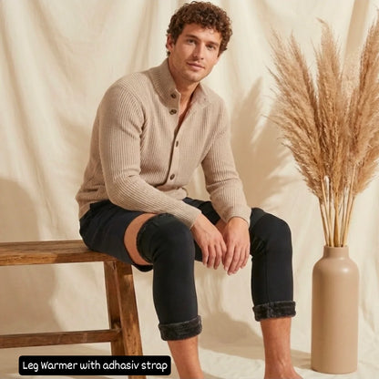 Woolen Knee & Leg Warmer for Men & Women, Pain Relief, Unisex with strap