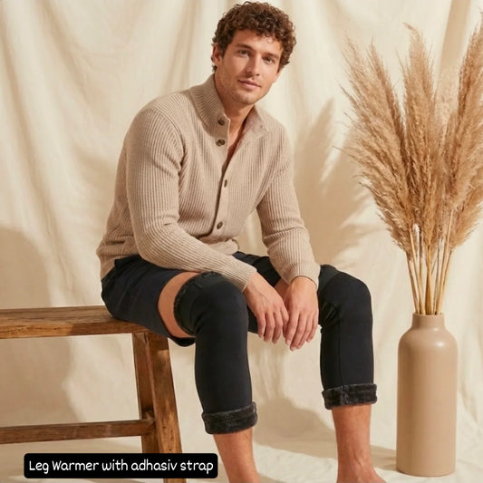 Woolen Knee & Leg Warmer for Men & Women, Pain Relief, Unisex with strap