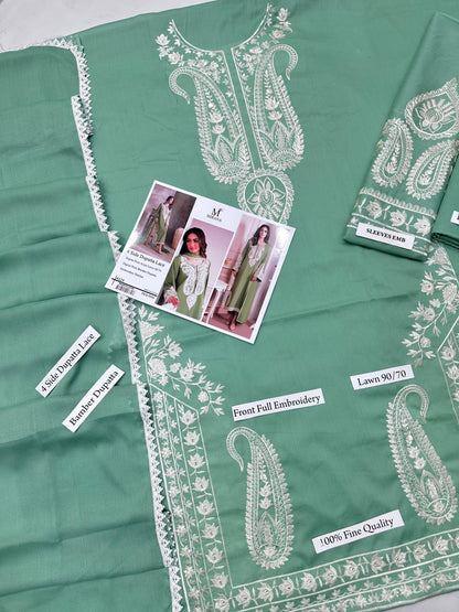 Mirana 3pc Embroidered lawn 2026
