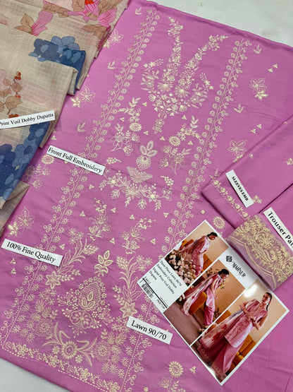 Mahnur 3p Lawn Suit 2026