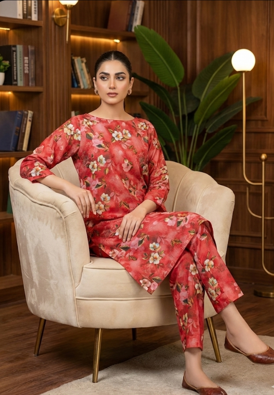 Luxury Branded Khaddar 2-Piece | Premium Winter Fabric