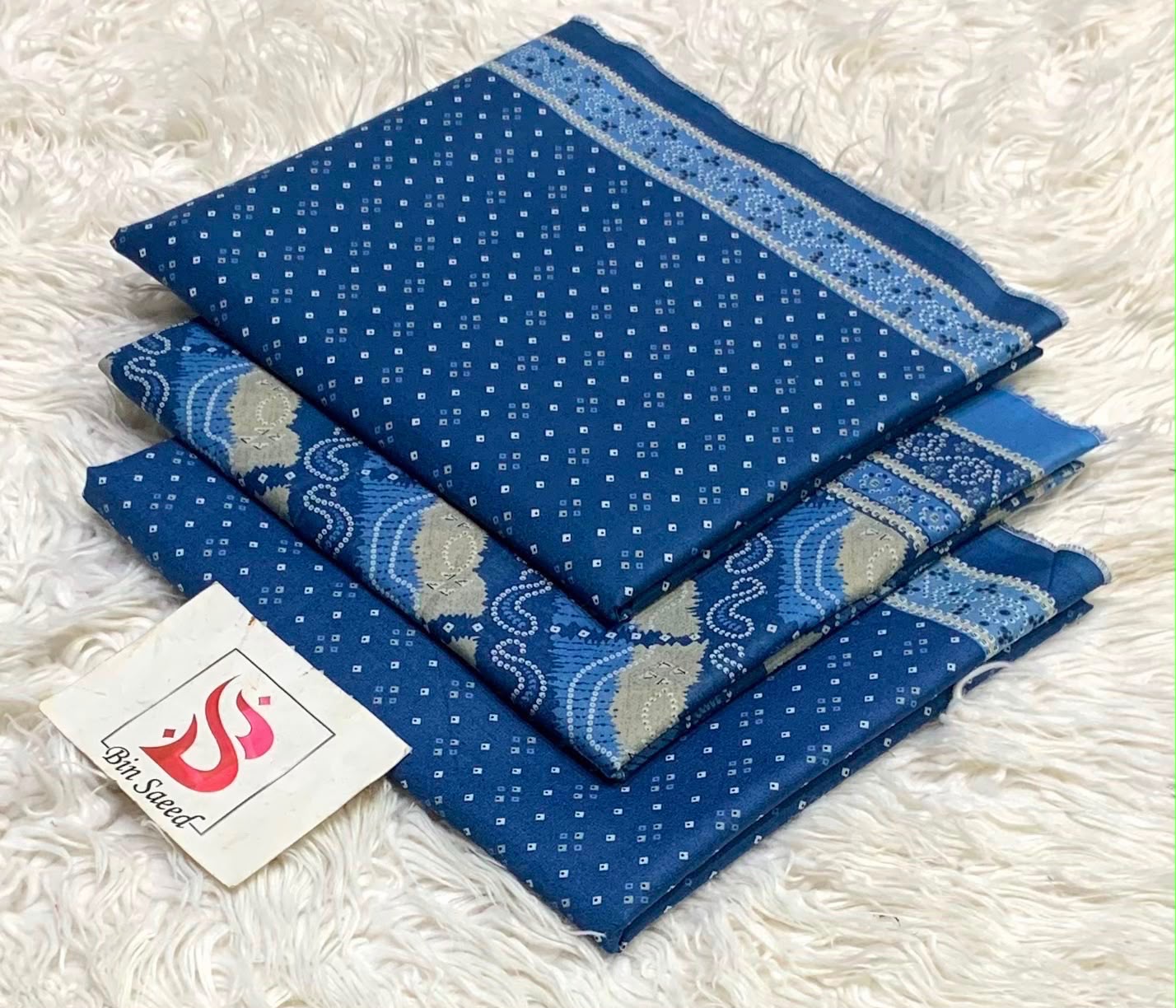 Bin Saeed Lawn 3Pcs (100% Original)