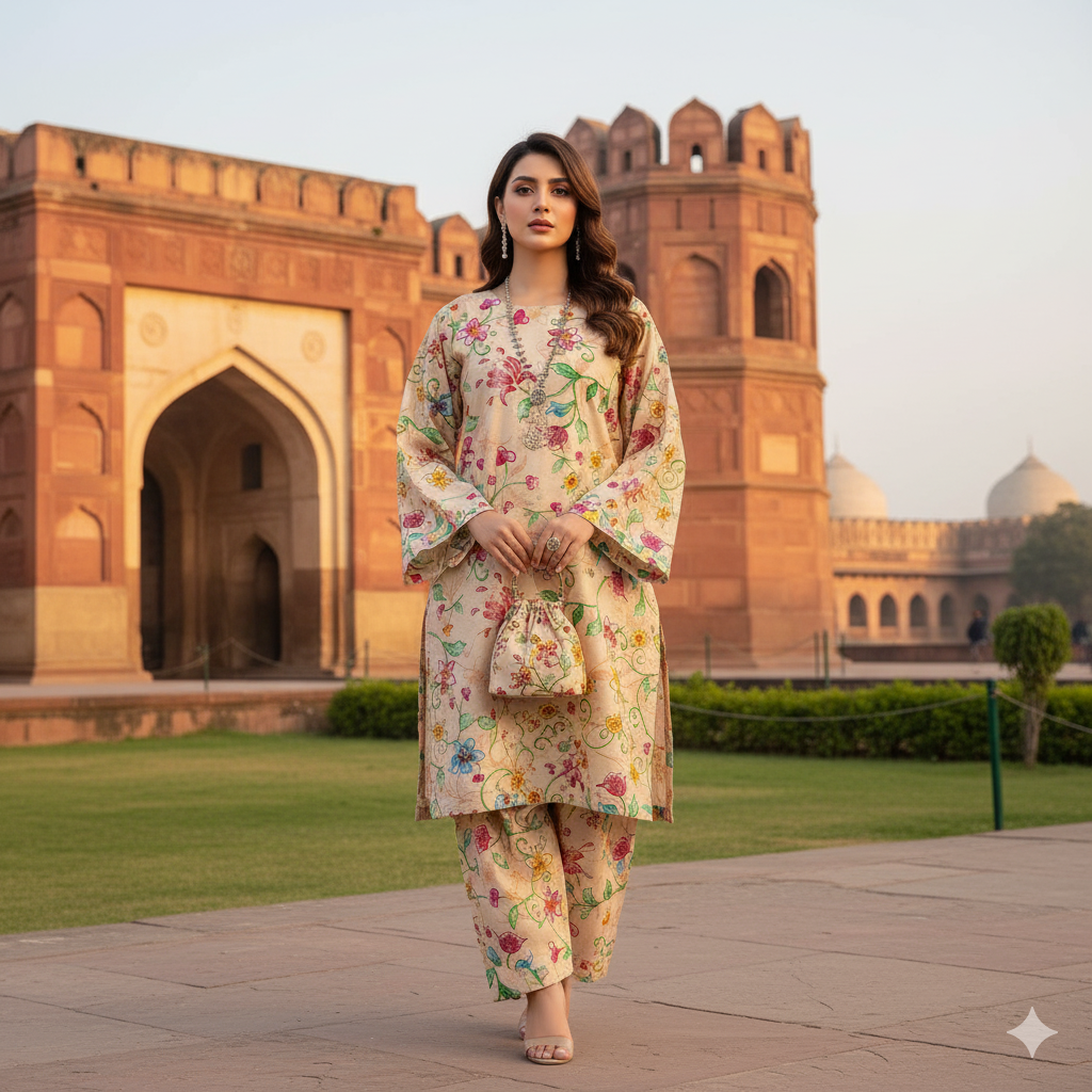 2p unstitched Roma Garments cotton ( color and stuff guaranteed)