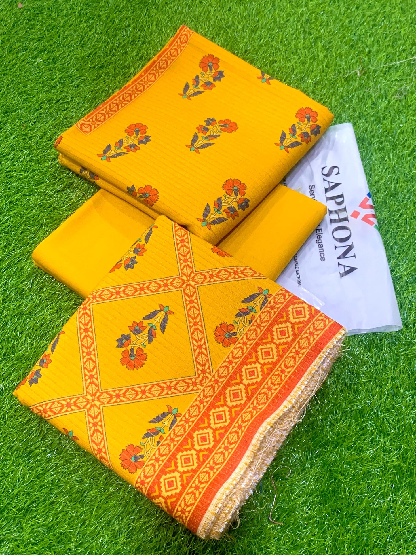 Original saphona Brand Bana Doria Dhanak 3p
