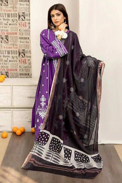 Dhanak 3Pcs Suit with wool shawl