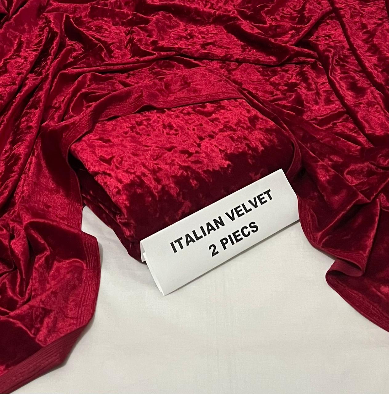 Imported italian Velvet 2 piece Original Collection