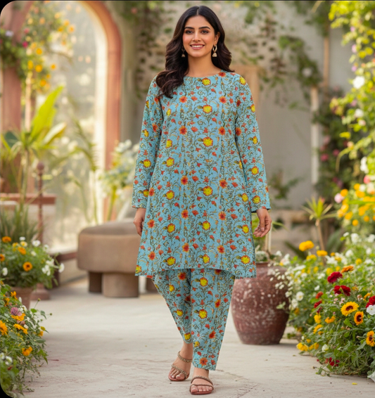 Luxury Branded Khaddar 2-Piece | Premium Winter Fabric