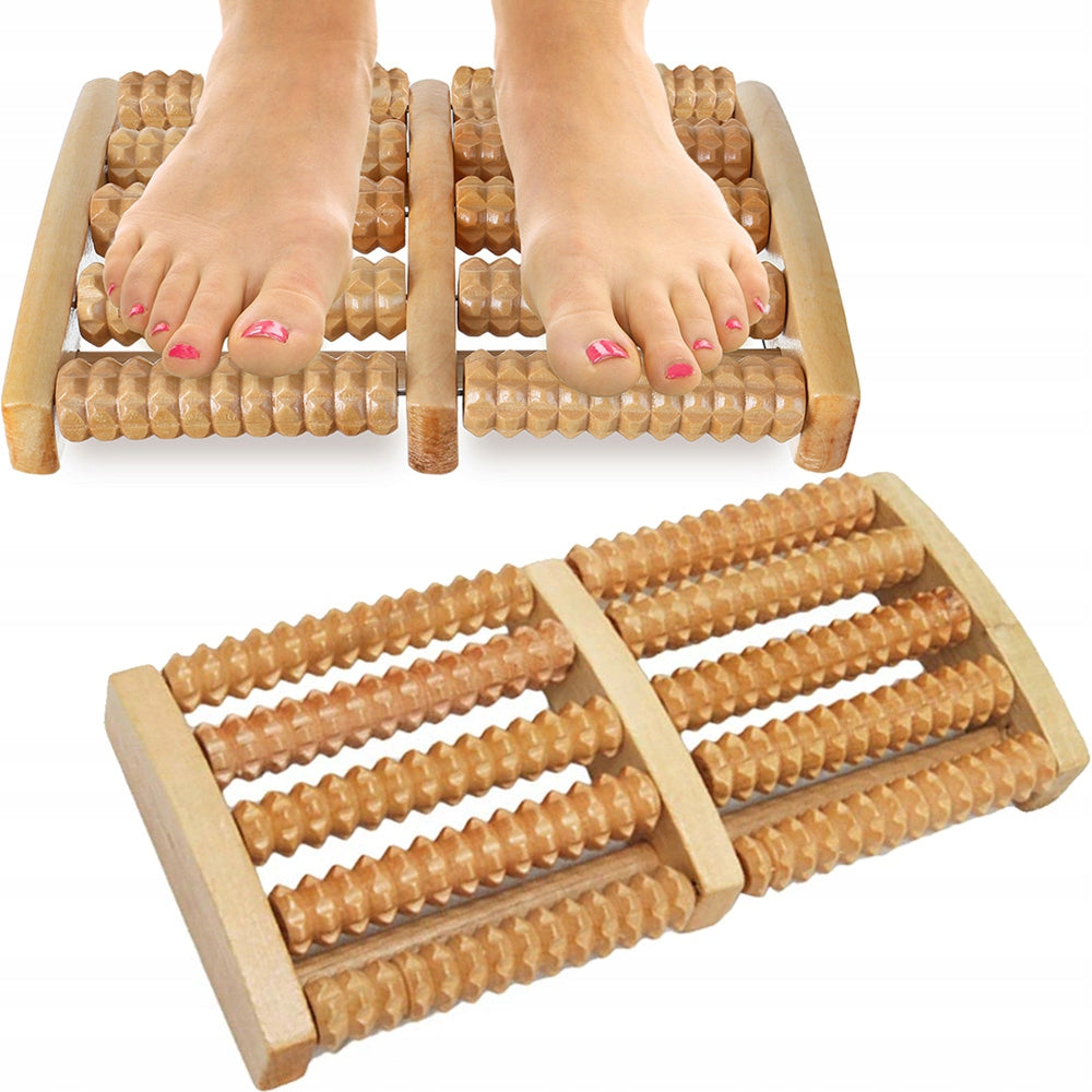 Foot Massage / Wooden Roller Massager Reflexology Foot Therapy