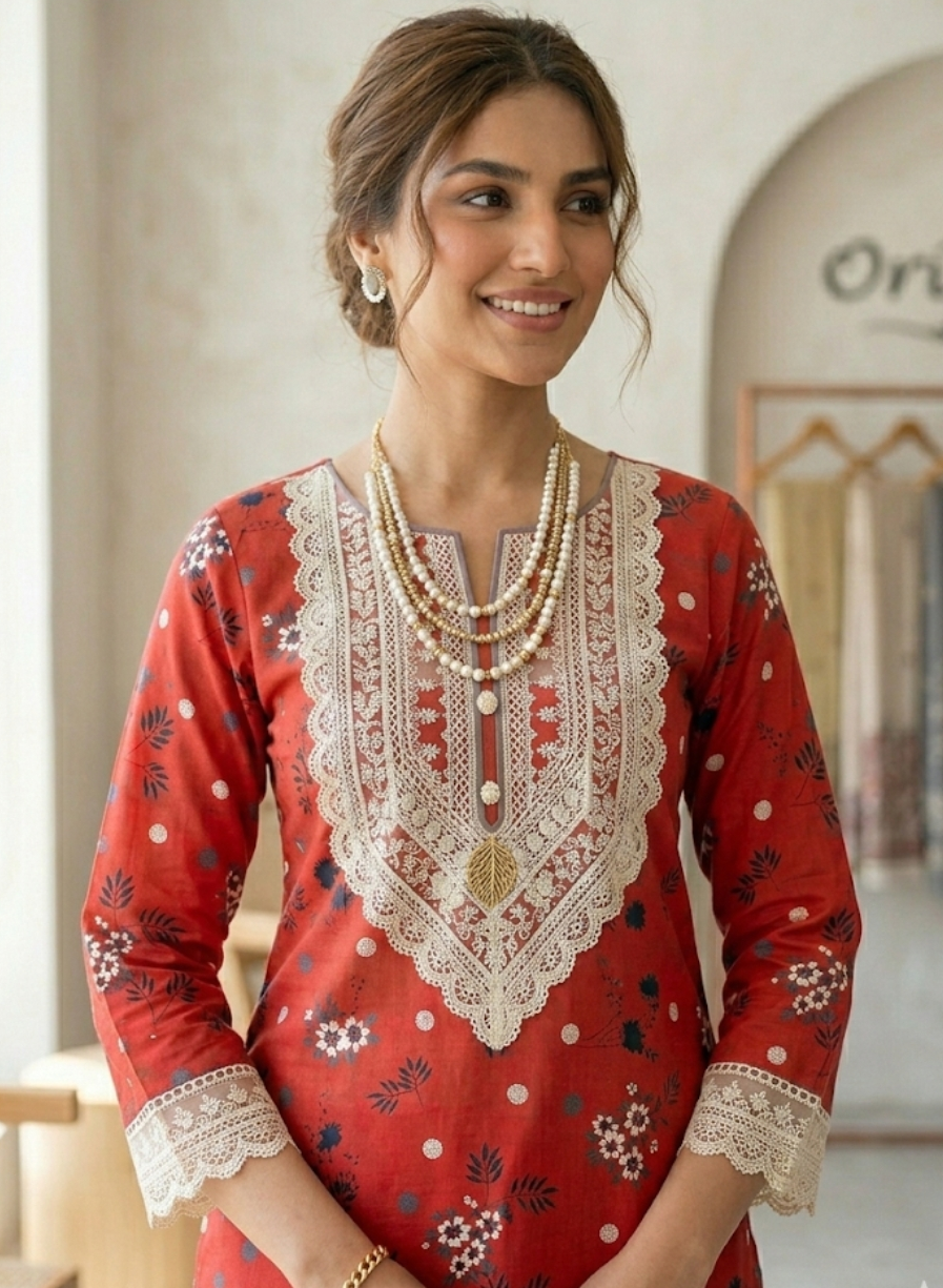 Orient Allover Printed Lawn 2-Piece Suit (Orignal)