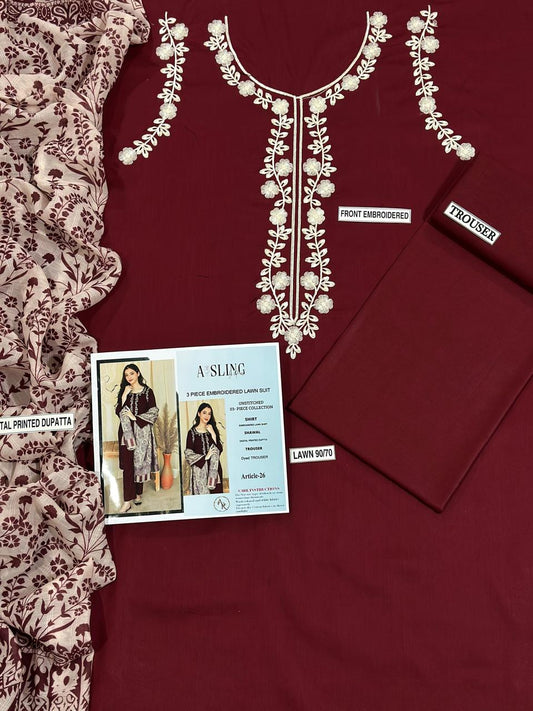 Asling 3p Lawn Suit 2026