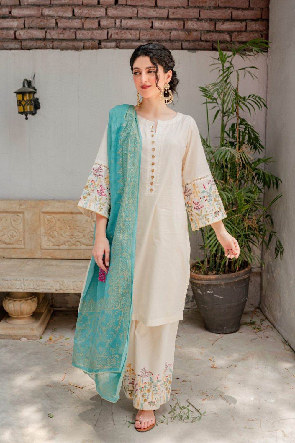 Asling Dhanak 3p with wool shawl