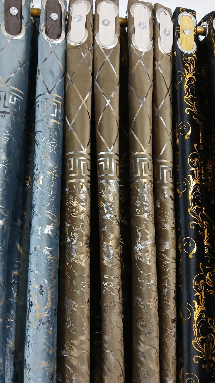Imported Malai velvet texture curtain