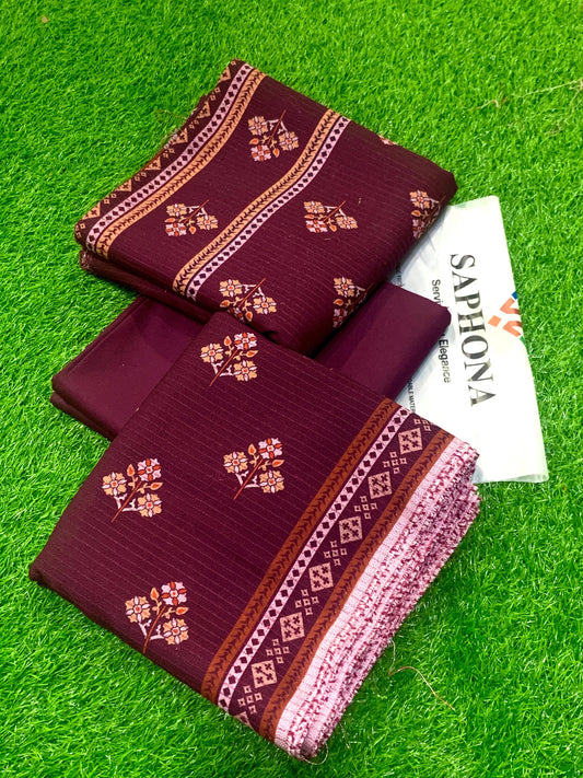 Original saphona Brand Bana Doria Dhanak 3p