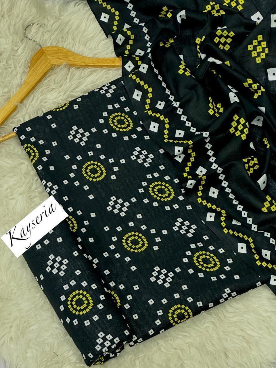 Unstitched Khaddar 3 Piece Digital Printed Dress ( Most trending Orignal Branded )